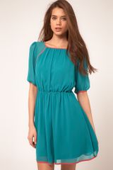 ASOS Collection Asos Mini Dress with Contrast Piping