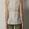 Carven Mapprint Tank Top in Blue - Lyst