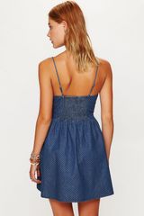 Free People Denim Bustier Dress