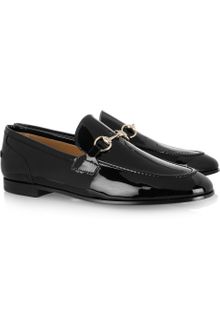 Gucci Horsebit-detailed Patent-leather Loafers - Lyst