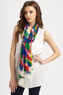 Marc By Marc Jacobs Silk Chiffon Supernova Scarf - Lyst