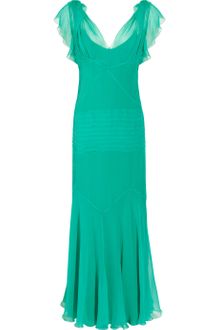 Alberta Ferretti Silk-chiffon Gown - Lyst