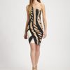 Donna Karan New York Serpent Print Dress in Black (bone) - Lyst