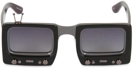Jeremy Scott Tv Sunglasses in Black for Men - Lyst