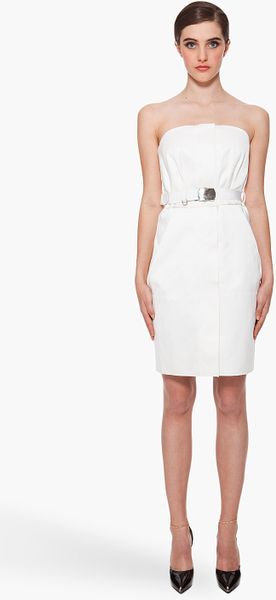  Strapless Belt Dress 