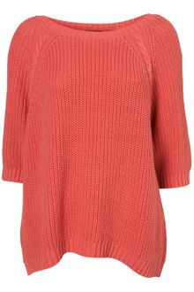 Topshop Knitted Chunky Cable T Jumper - Lyst