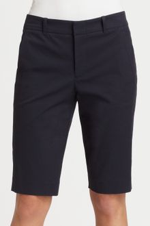 Vince Stretch Twill Bermuda Shorts - Lyst