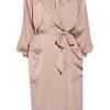 Amanda Wakeley SilkCrepe Shirt Dress in Pink - Lyst
