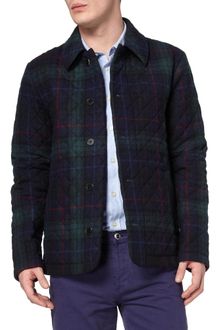 Aubin & Wills Quilted Plaid Wool-blend Jacket - Lyst