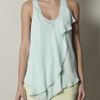 Diane Von Furstenberg Wanata Top in Blue (light aqua) - Lyst