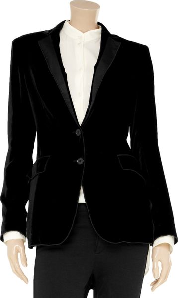 Dolce & Gabbana Velvet Jacket in Black - Lyst