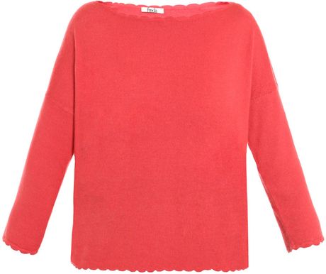 Freda Ivy Cashmere Sweater in Red (coral) - Lyst