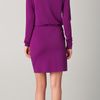 Halston Heritage Knotted Jersey Dress in Purple - Lyst