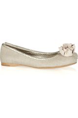 Jack Rogers Wellesley Canvas and Leather Ballet Flats