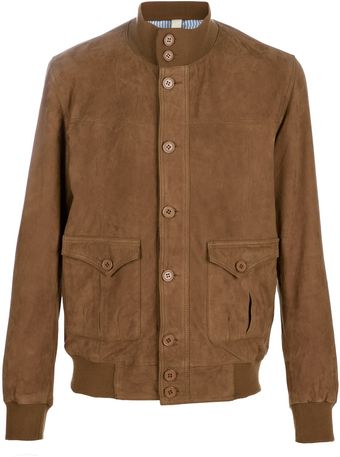 Le Sentier Suede Jacket - Lyst