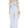 Marchesa Embellished Silkchiffon Gown in Blue (lilac) - Lyst