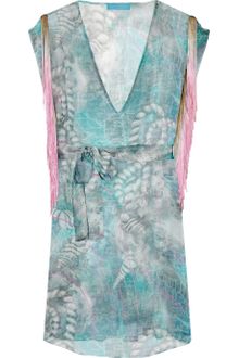 Matthew Williamson Zodiac Printed Silk-chiffon Tunic - Lyst