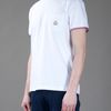 Moncler Logo Patch Tshirt in White for Men - Lyst