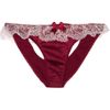 Myla Rosalyn LaceTrimmed Satin Briefs in Red - Lyst