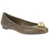 Alexander Mcqueen Skull Detail Ballet Pump in Green - Lyst
