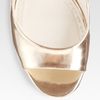 Alice + Olivia Metallic Leather Slingback Cork Wedge Sandals in Gold - Lyst