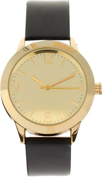 Asos Collection  Patent Watch in Black - Lyst
