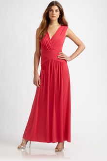 BCBGMAXAZRIA V-neck Gown - Lyst