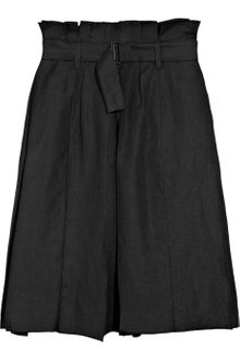 Bottega Veneta Paneled Twill Paperbag Skirt - Lyst