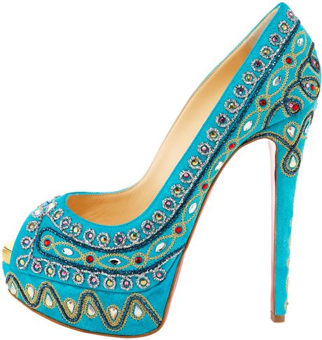 Christian Louboutin Bollywoody in Blue (turquoise) - Lyst