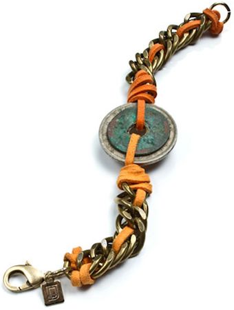 Dannijo Inna Bracelet In Suede Orange - Lyst