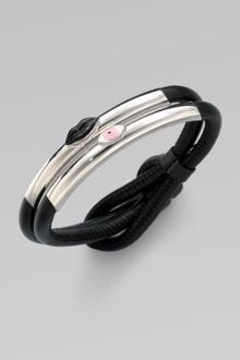 Delfina Delettrez Lips & Eye Leather Corded Bracelet - Lyst