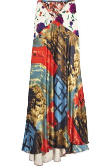 Duro Olowu Patchwork Printed Silk Maxi Skirt - Lyst