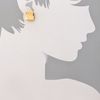 Elizabeth And James Saddle Button Earrings in Gold - Lyst