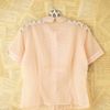 Free People Vintage Sheer Peter Pan Collared Top in Pink (pink/rose) - Lyst