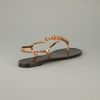 Giuseppe Zanotti Embellished Flat Sandal in Gold (brown) - Lyst