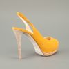 Giuseppe Zanotti Peep Toe Pump in Yellow (mustard) - Lyst