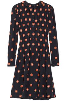 Jill Stuart Kristen Printed Silk Dress - Lyst