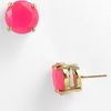 Kate Spade Colored Stone Stud Earrings in Pink (fluorescent pink gumdrop) - Lyst