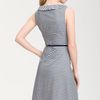 Kate Spade Henley Ruffle Striped Dress in Black (white/midnight) - Lyst