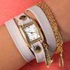 La Mer Collections Peace Charm Wrap Watch in Beige (nude) - Lyst