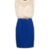 Mango Combi Cotton Dress in Blue (kl) - Lyst