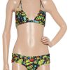 Mara Hoffman Printed Triangle Bikini in Yellow (black) - Lyst