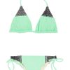 Mara Hoffman Embroidered Triangle Bikini in Green (mint) - Lyst