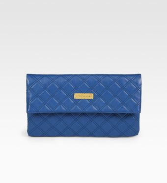  Quilted Saffron Large Eugenie Clutch 