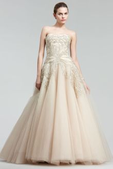 Marchesa Couture Embroidered Princess Gown - Lyst