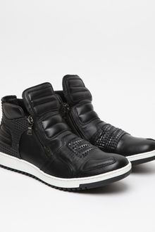 Neil Barrett Dickensian Leather Pyramid Trainer - Lyst
