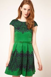 Oasis Oasis Placement Lace Dress - Lyst