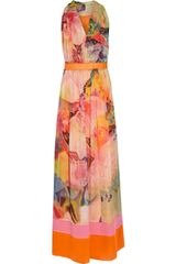 Philosophy di Alberta Ferretti Printed Silk-chiffon Maxi Dress