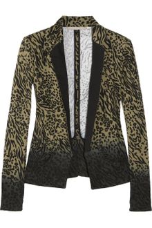 Preen Line Bridget Animal-print Stretch-cotton Drill Blazer - Lyst