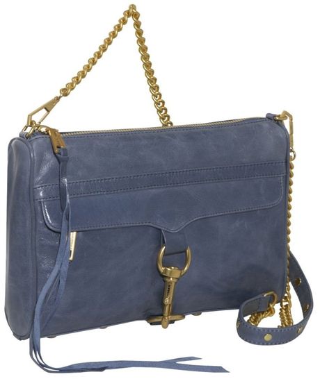 Rebecca Minkoff Mac Clutch in Blue (denim) - Lyst